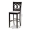 Baxton Studio Carson Grey Upholstered and Espresso Wood 2-Piece Bar Stool Set 167-10857 - alternate 8